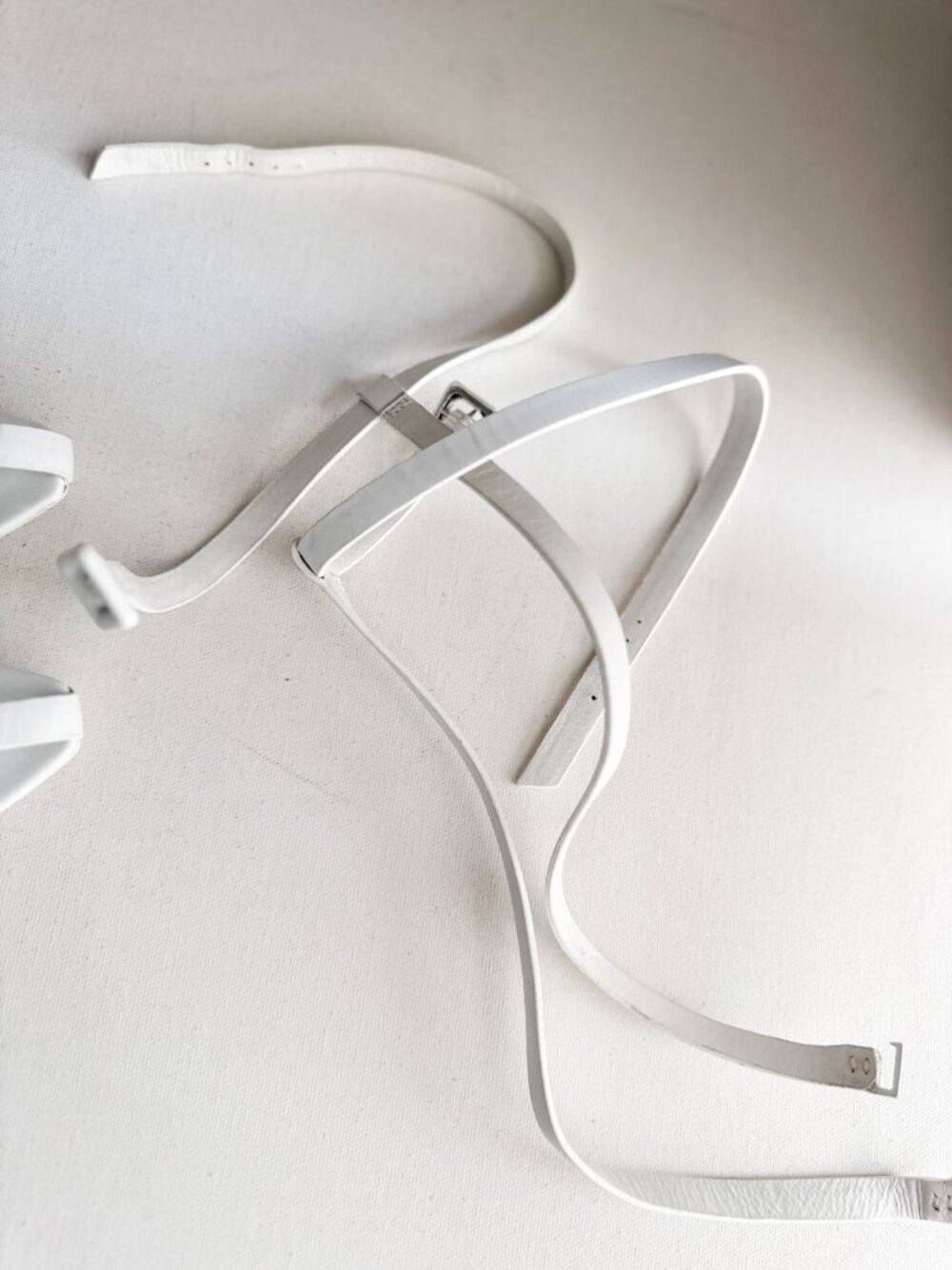Alexander Wang Runway SS'13 Strappy White Leather Block Heel Sandals 39 - Picture 8 of 11